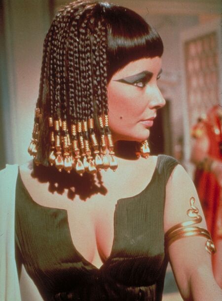 cleopatra makeup. filme Cleopatra de 1963